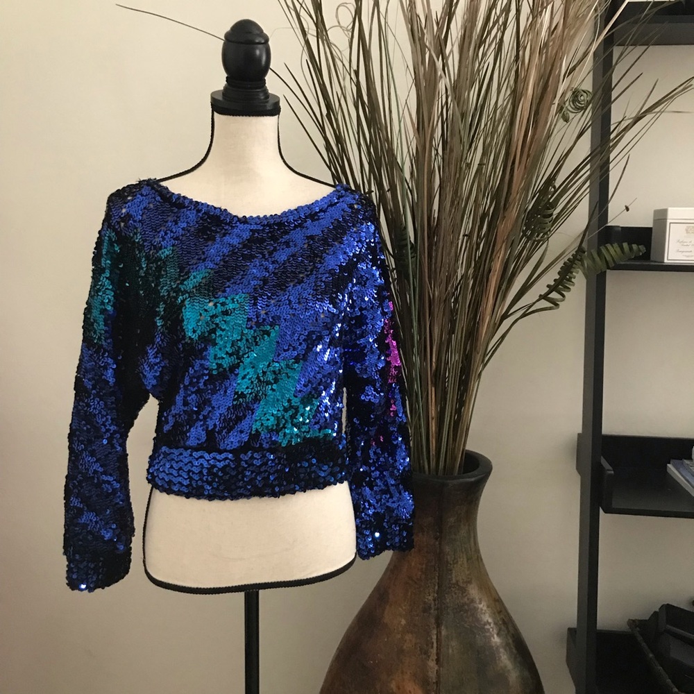 Vintage Harry Acton Sequin Top